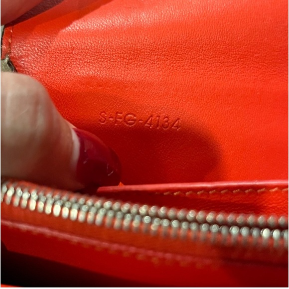 Celine Large Flap Continental Long Double Snap Trifold Wallet Grained Calfskin - Picture 7 of 13